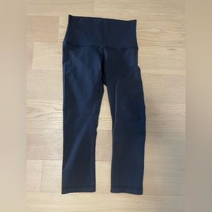 lululemon wunder under high rise crop leggings size 6